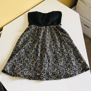 Glitter Formal Black Dress